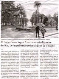 The city hall entrusts Areeiro a study on the sanitary condition of palm trees growing at Vincenti gardens