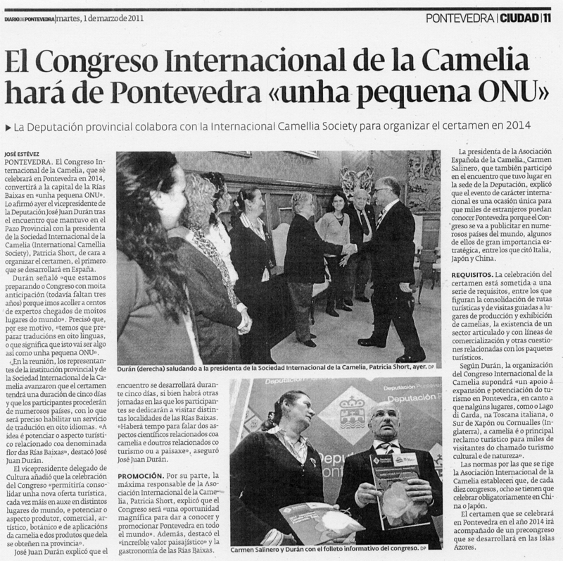 O congreso internacional da camelia far de Pontevedra "unha pequena ONU"